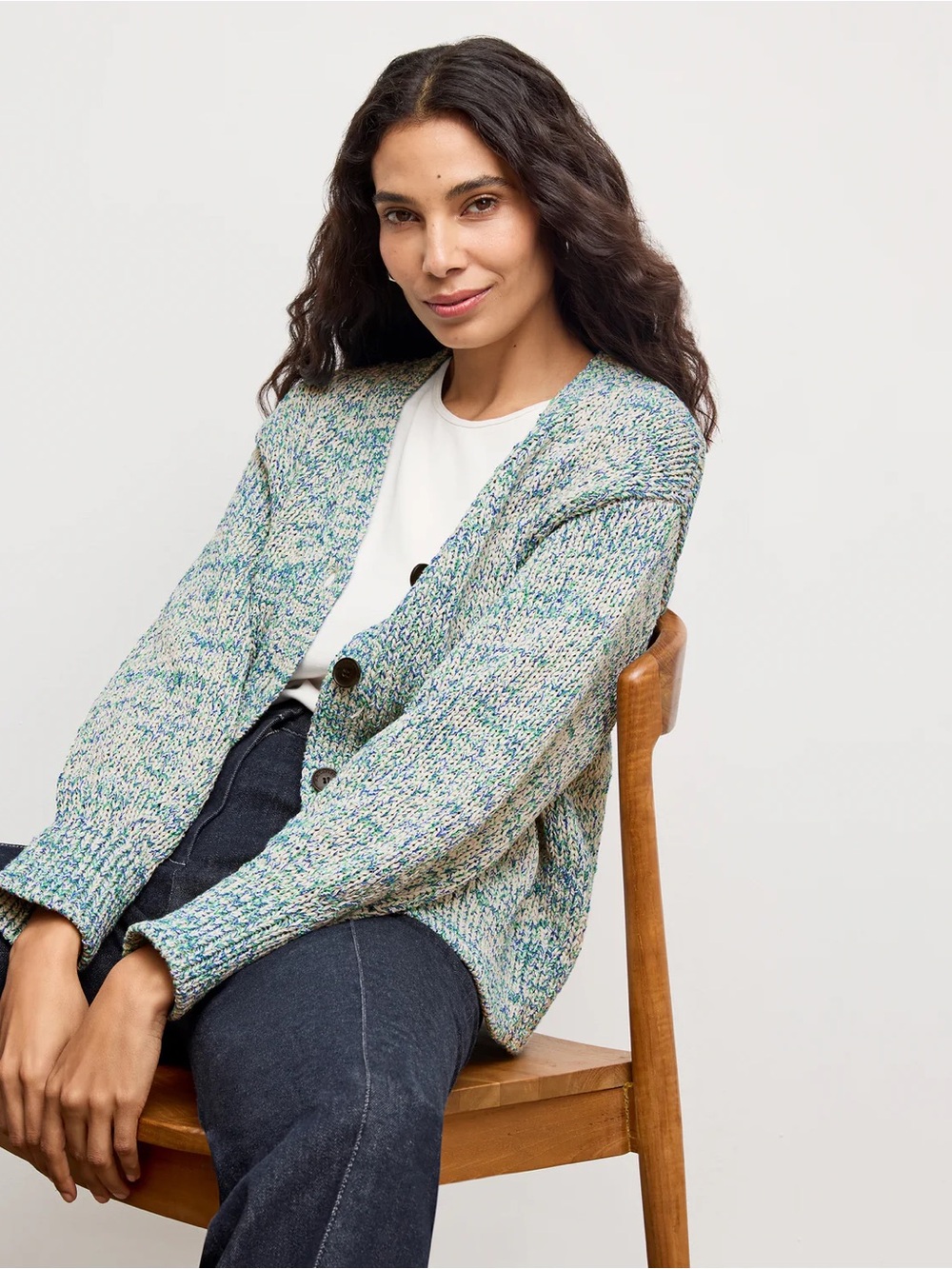 NWT MM LaFleur Dakota Easy Cardigan Boucle Multicolored - Picture 2 of 7